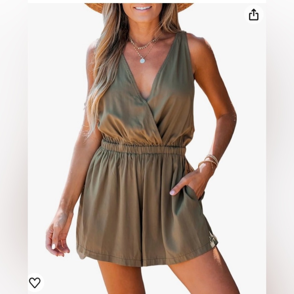 Cupshe small olive romper